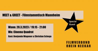 Meet & Greet Filmstammtisch – 28.03.2023 mit Benjamin Wagener und Christian Schega